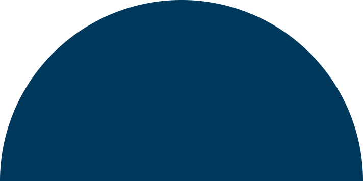 Fluid dark blue shape symbolizing flexibility and adaptability in accounting services