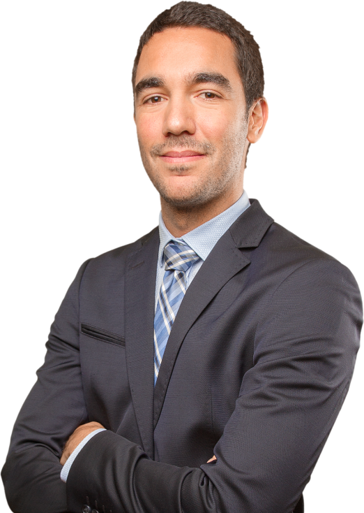 Man in a business suit with arms crossed and smiling, reflecting NCS Australia's commitment to high-quality outsourced services.