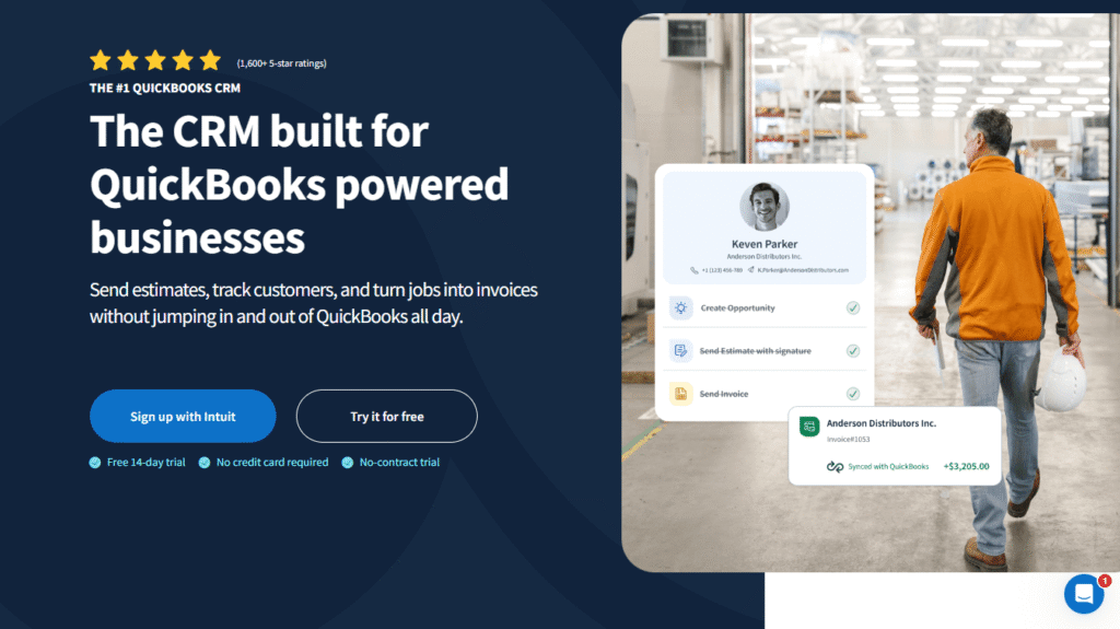 A Salesforce AI CRM page with a "Try Free" option.