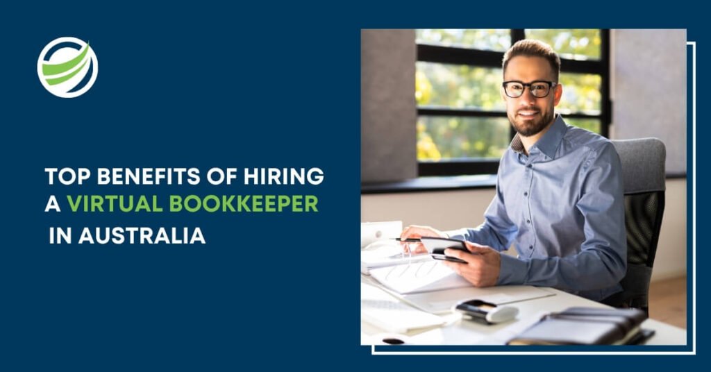 Professional virtual bookkeeper in Australia managing financial records and cloud-based accounting tasks.